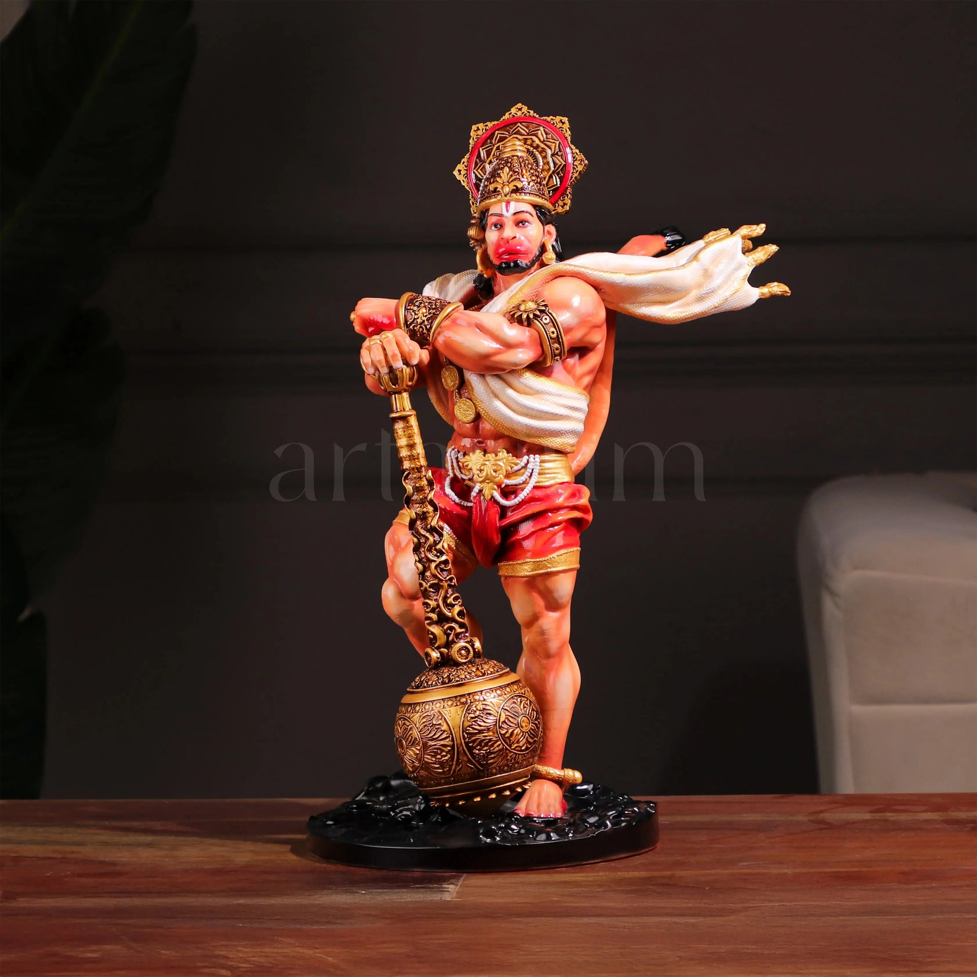 Bahubali Lord Hanuman Large 1.38 Ft & 2 Ft theartarium