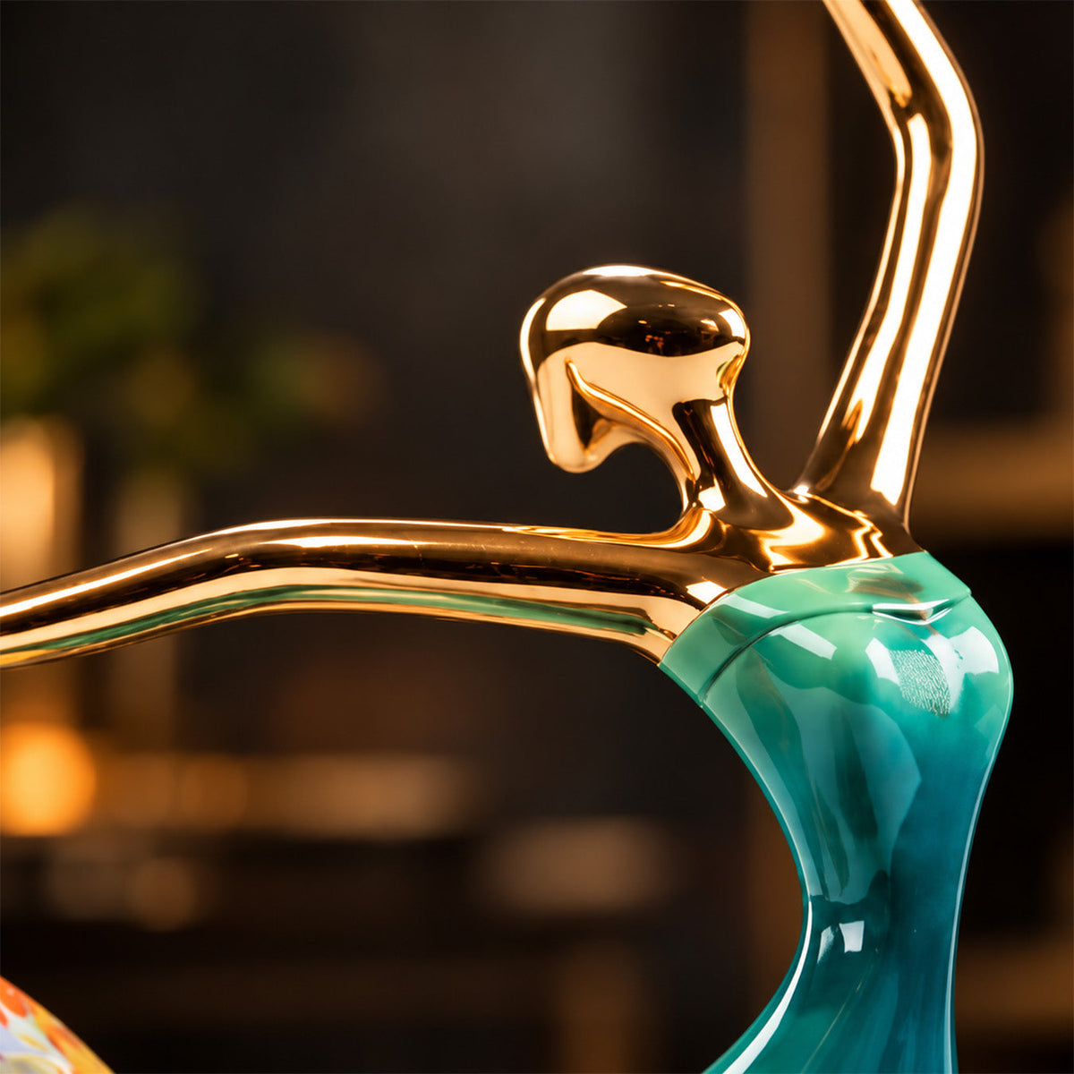 Handcrafted Brass Dancing Girl Sculpture 