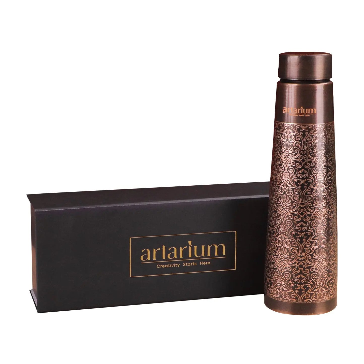 Antique Etching Copper Bottle With Gift Box