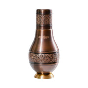 Antique Etching Pear Copper Jar