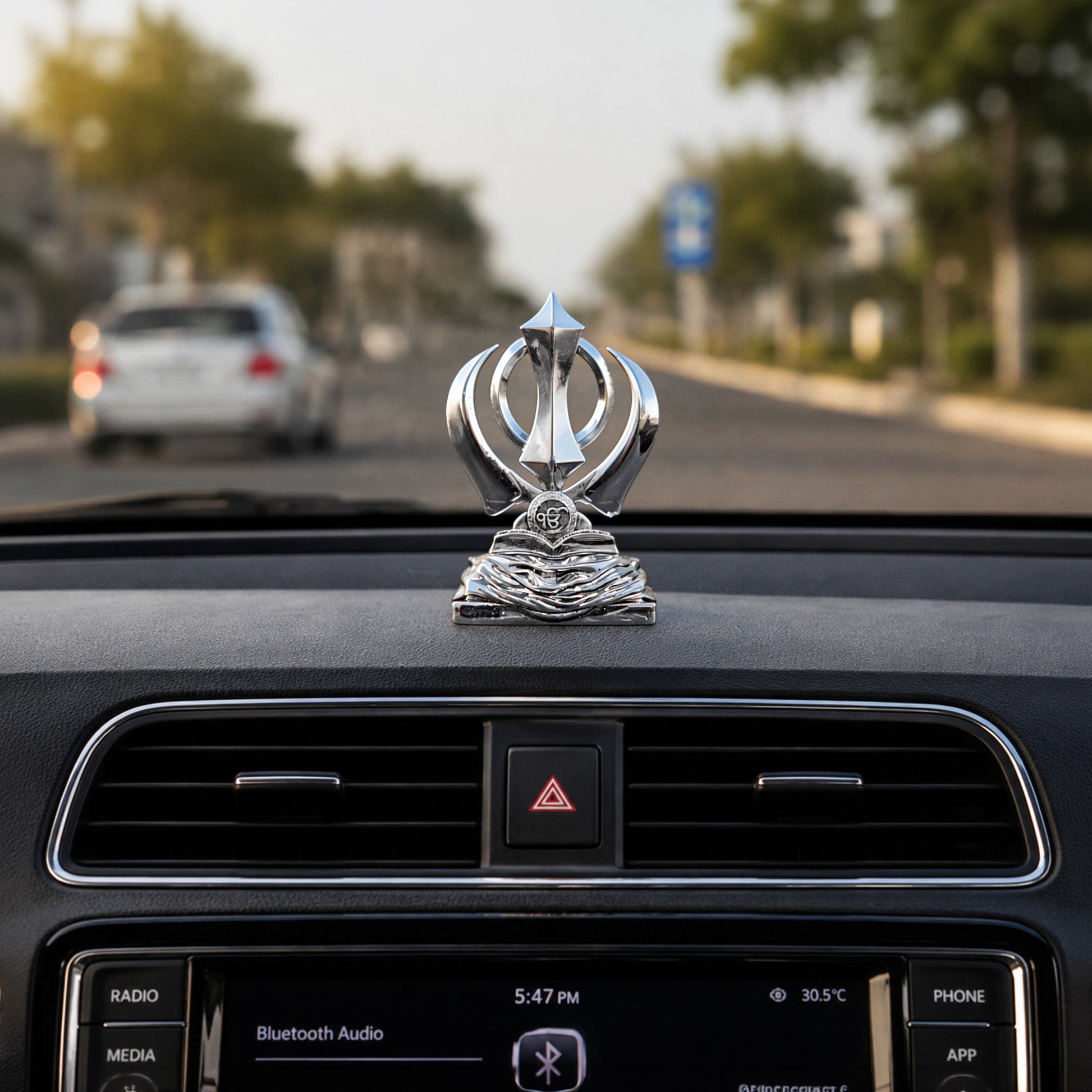 Khanda Sahib Silver Plated Idol 