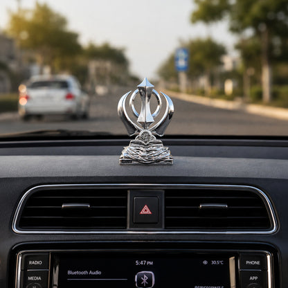 Khanda Sahib Silver Plated Idol 