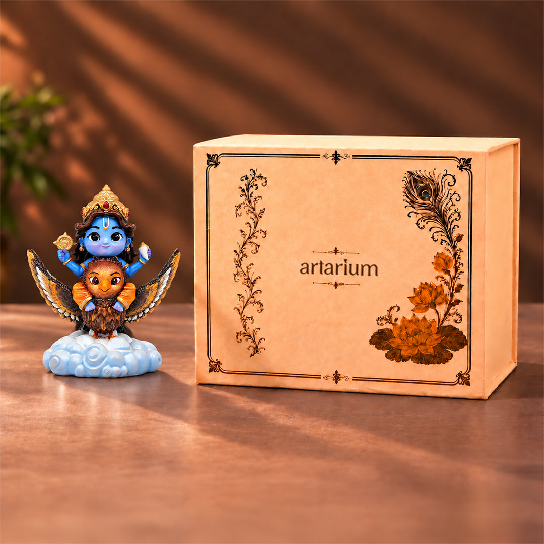 Bal Vishnu Garuda idol with premium packaging 