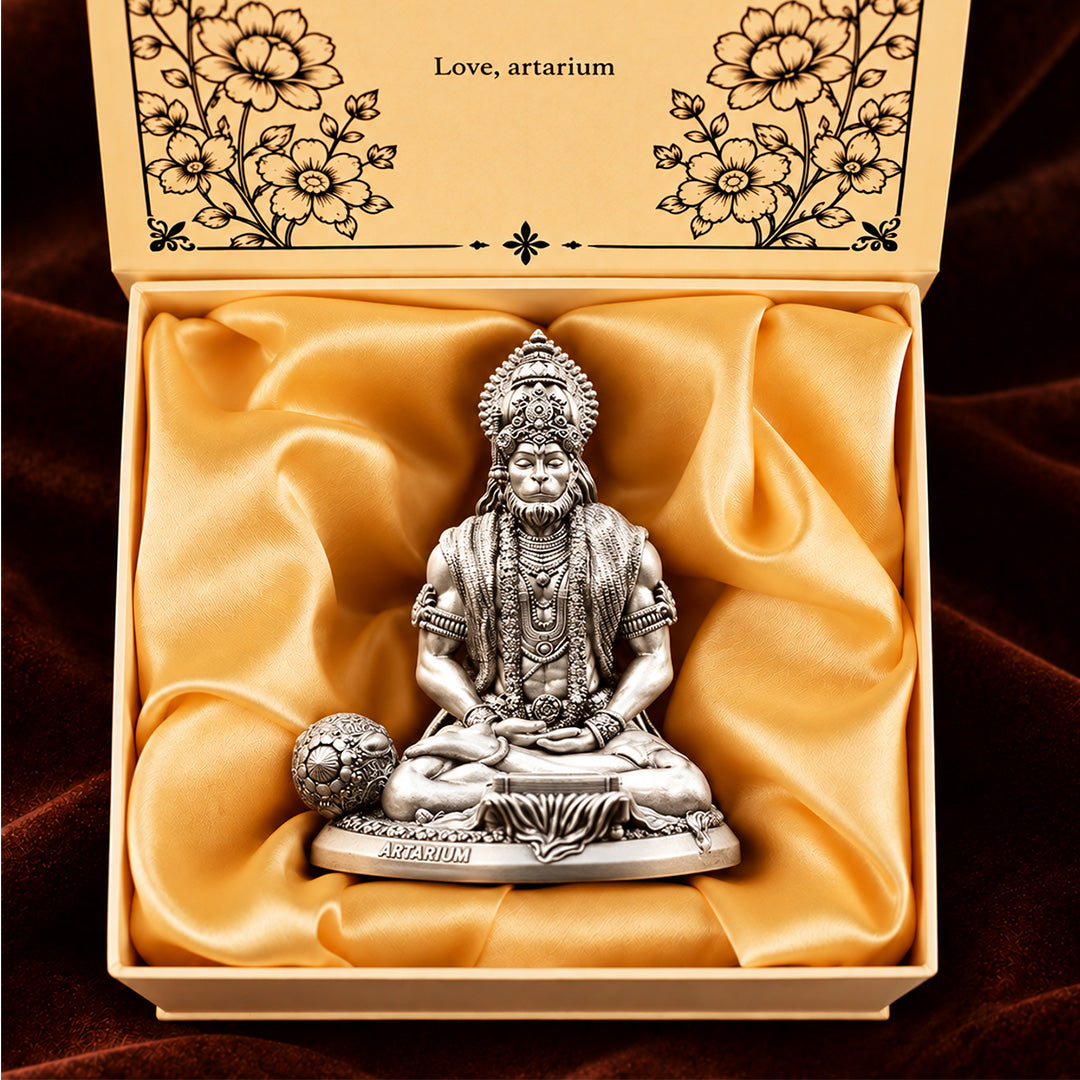 Meditating Hanuman Idol With Premium Packaging 