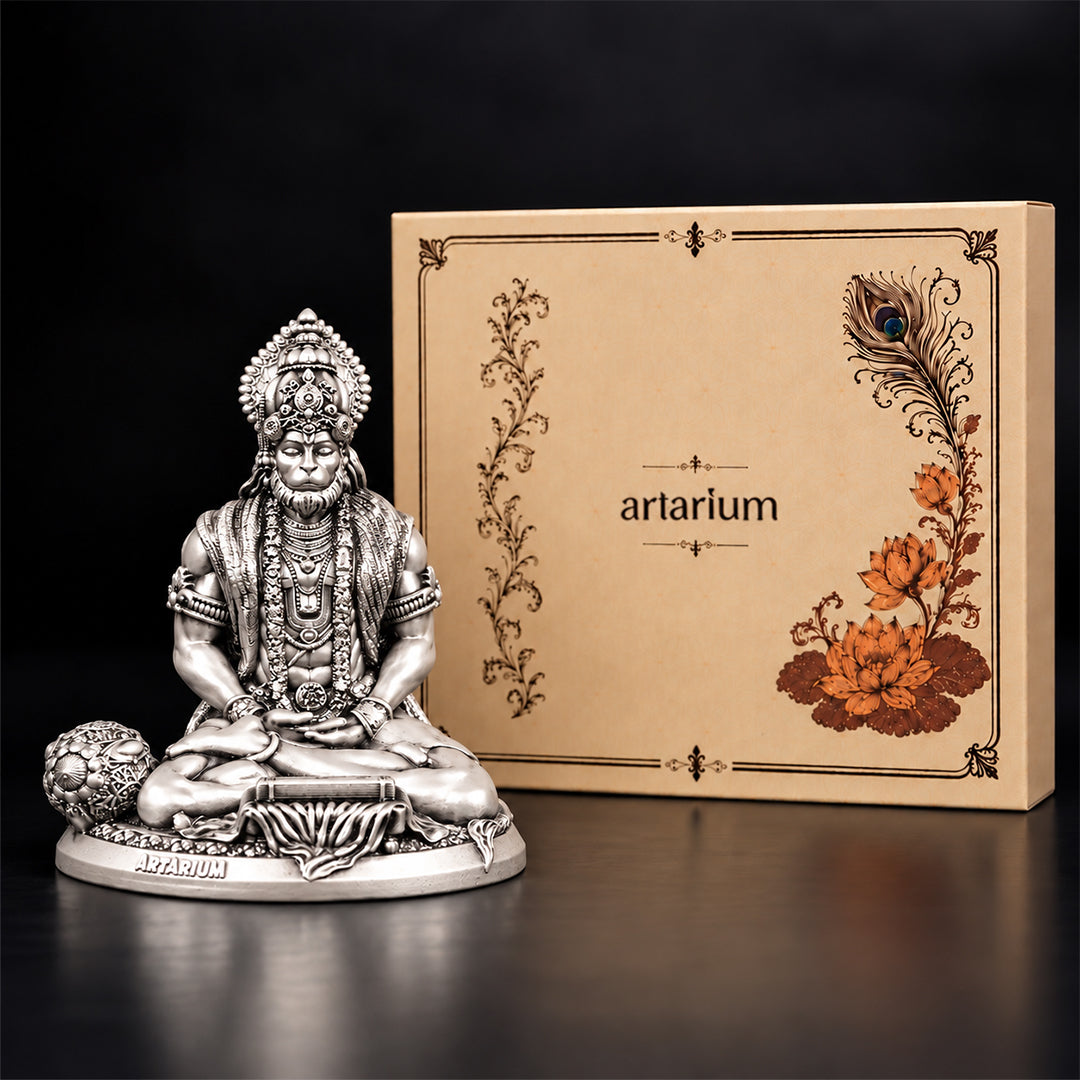 Meditating Hanuman Idol With Premium Packaging 