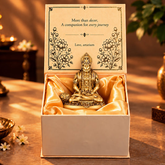 Meditating Hanuman Idol With Premium Packaging 