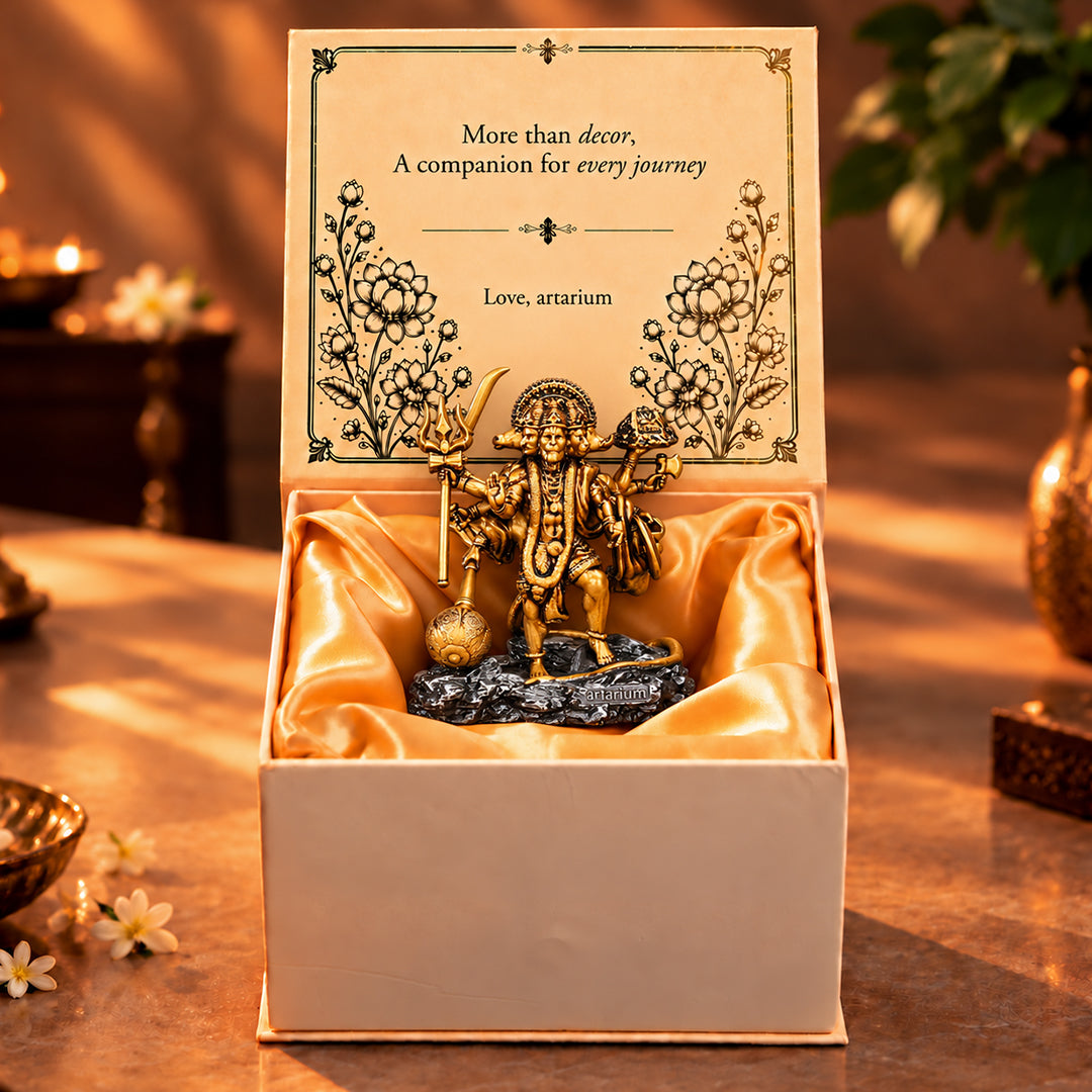 Standing Panchmukhi Hanuman Statue With Premium Packaging 