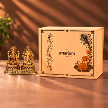 Dhan-Siddhi Laxmi Ganesha Idol With Premium Packaging 