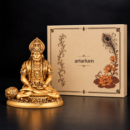 Meditating Hanuman Idol With Premium Packaging 