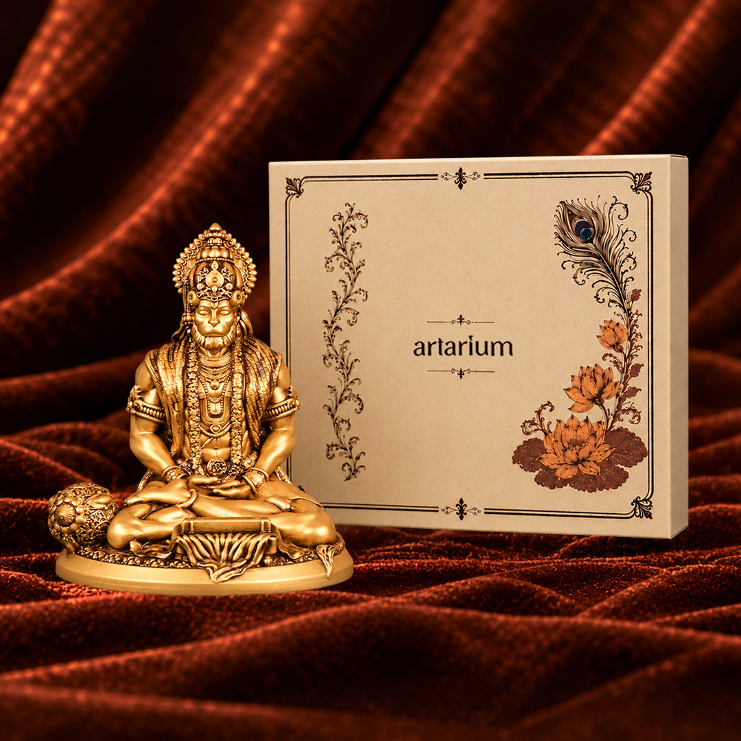 Meditating Hanuman Idol With Premium Packaging 
