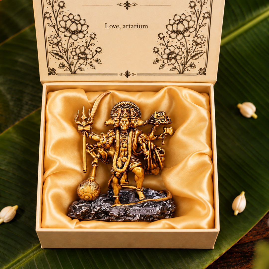 Standing Panchmukhi Hanuman Statue With Premium Packaging 