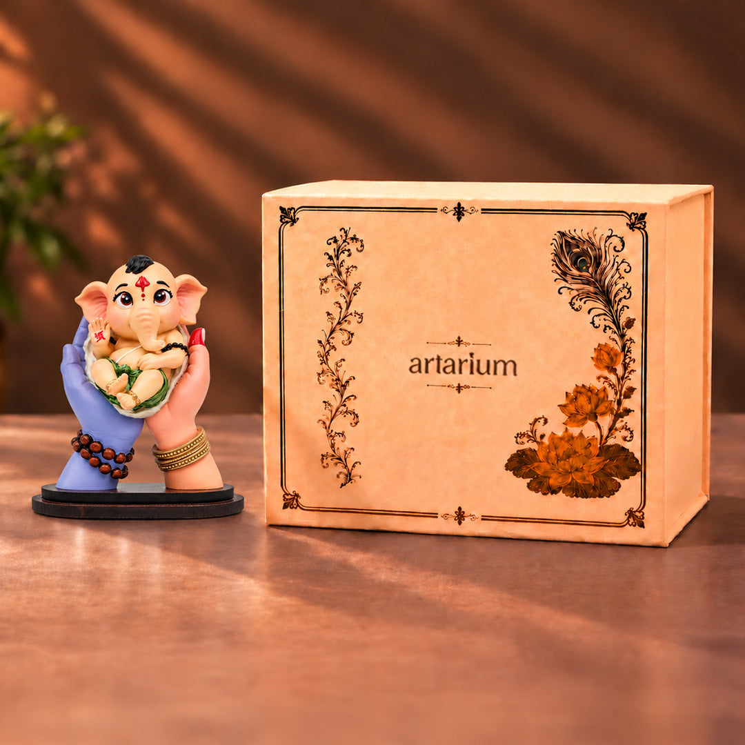 Bal Heramba Ganesha Idol with premium packaging 