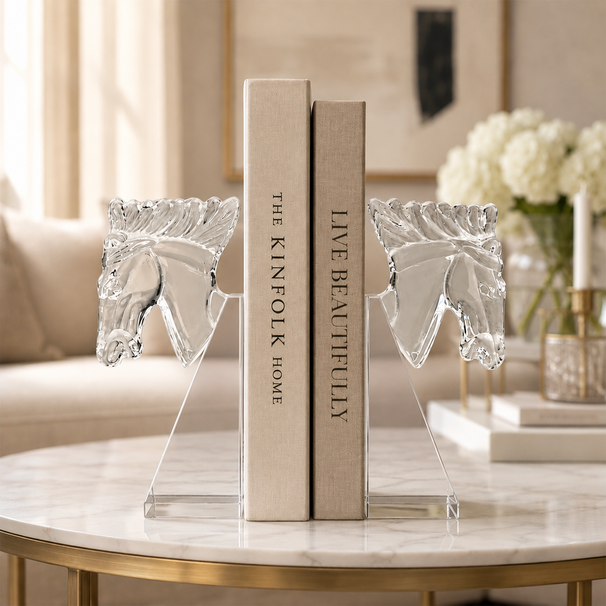 The Crystal Stallion Bookend 
