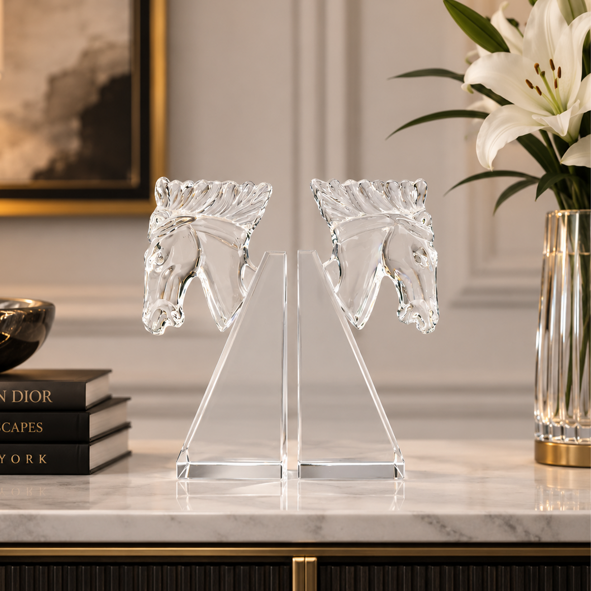 The Crystal Stallion Bookend 