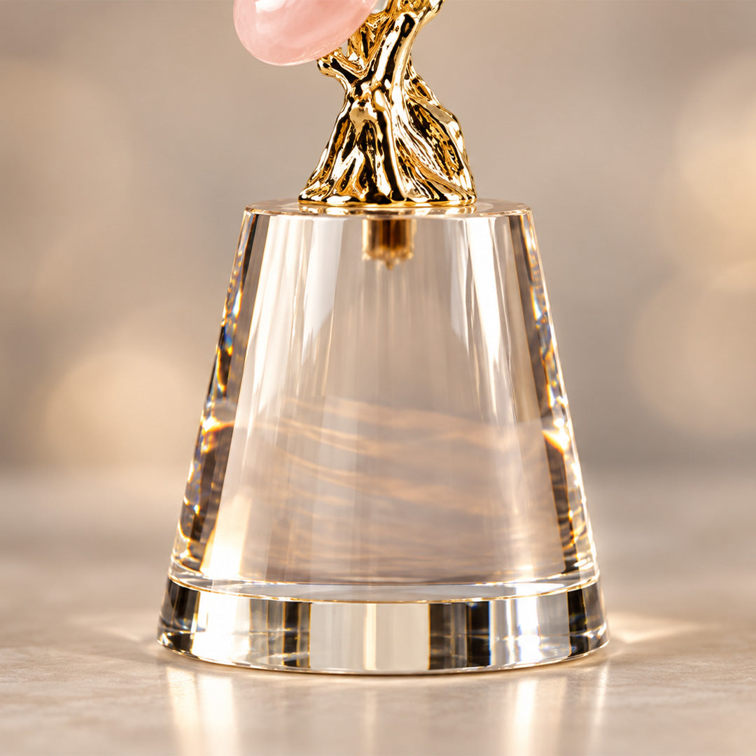 Zinc Alloy Tree Shape Crystal Candle Holder 