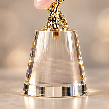 Zinc Alloy Tree Shape Crystal Candle Holder 