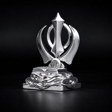 Khanda Sahib Silver Plated Idol 