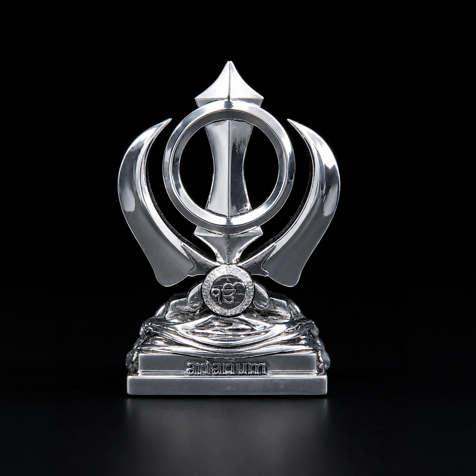 Khanda Sahib Silver Plated Idol 