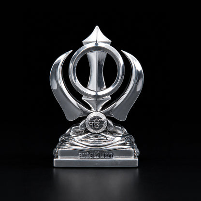 Khanda Sahib Silver Plated Idol 