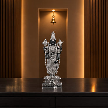 Venkateshwar Balaji Silver Plated Idol 