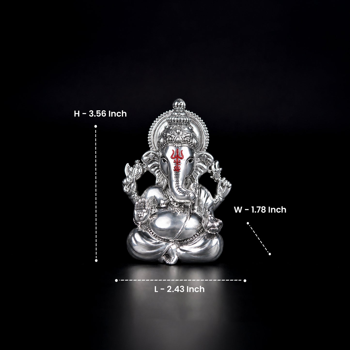 Vighnaharta Ganesha 999 Silver 