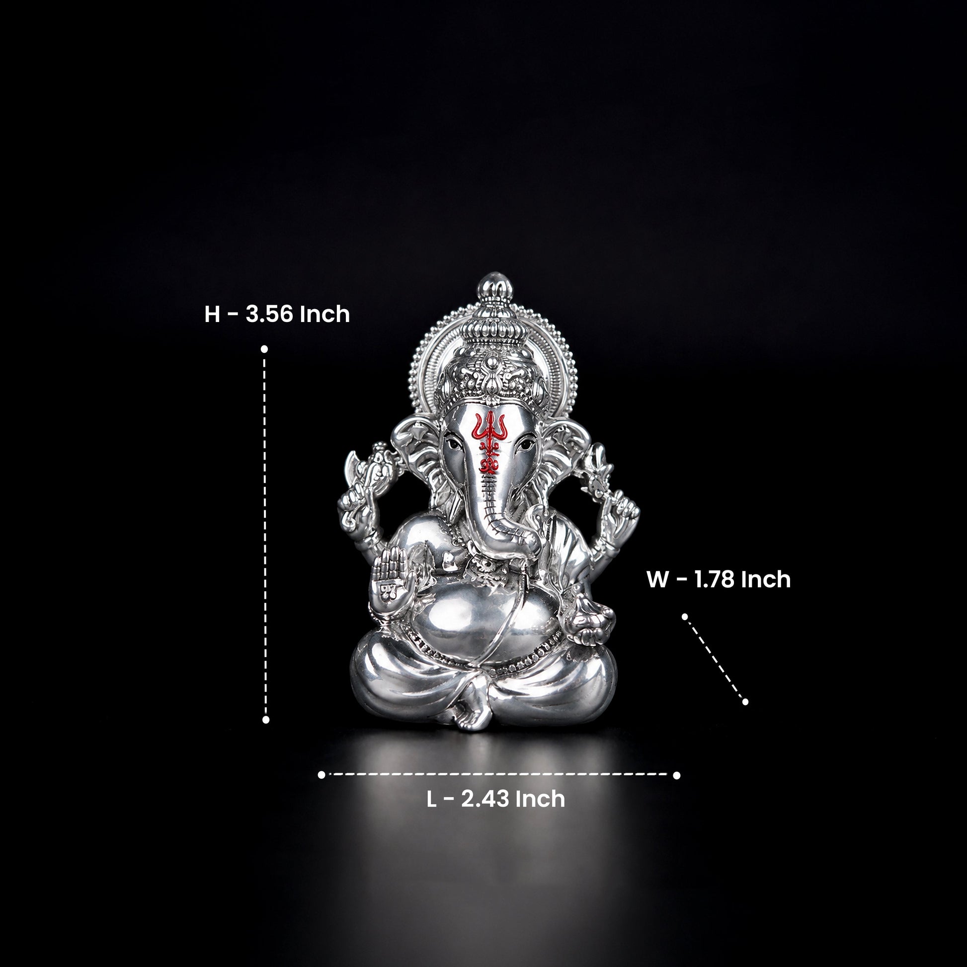 Vighnaharta Ganesha 999 Silver 