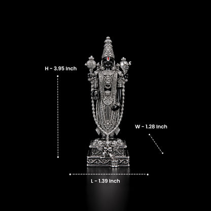 Venkateshwar Balaji Silver Plated Idol 