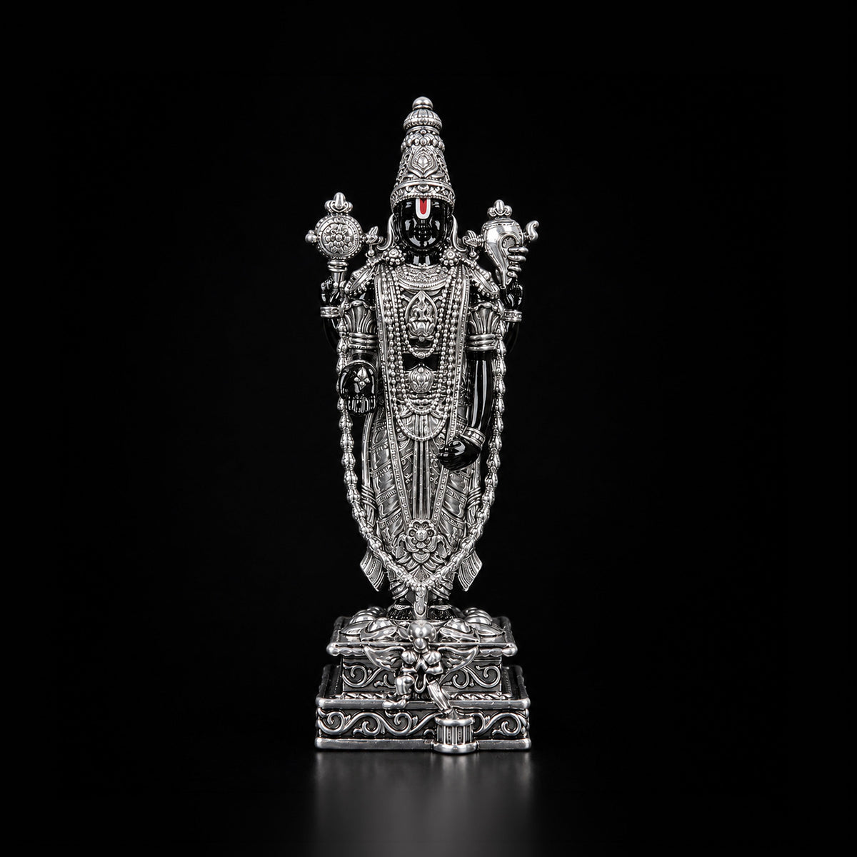Venkateshwar Balaji Silver Plated Idol 