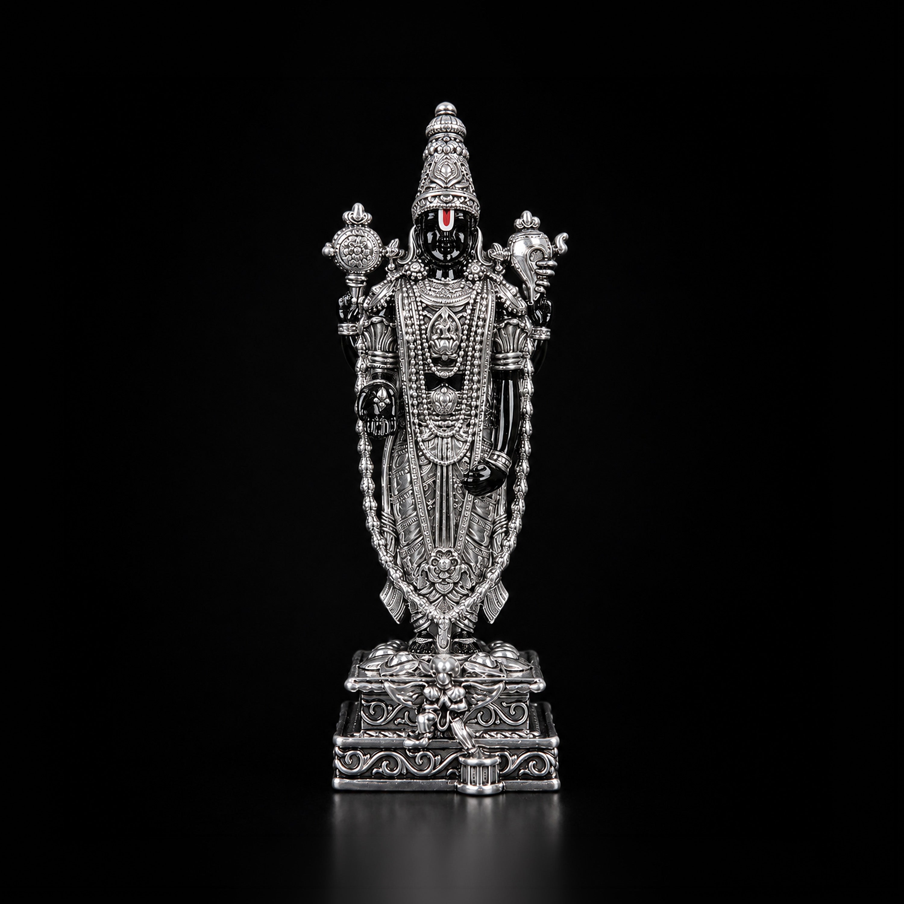 Venkateshwar Balaji Silver Plated Idol 