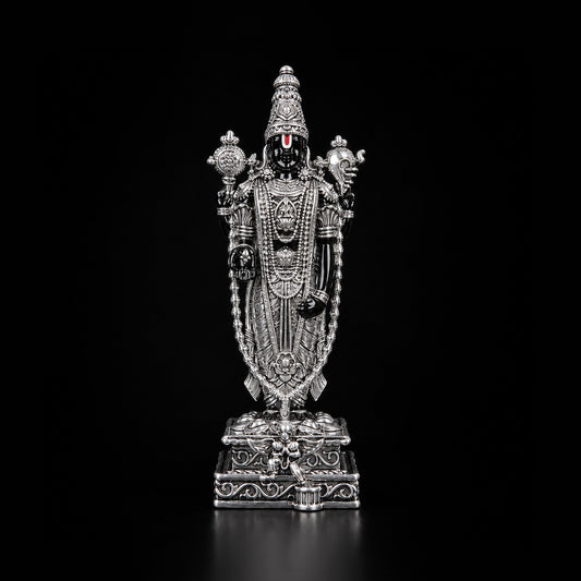 Venkateshwar Balaji Silver Plated Idol 
