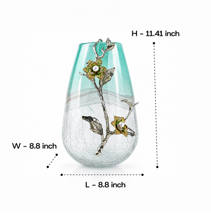 Biophilic Glass Flower Vase 