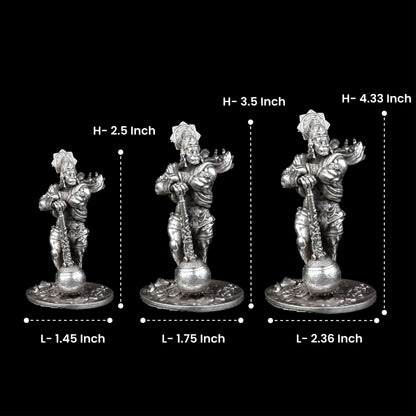 Bahubali Hanuman 35 - 40 Gm 999 Silver