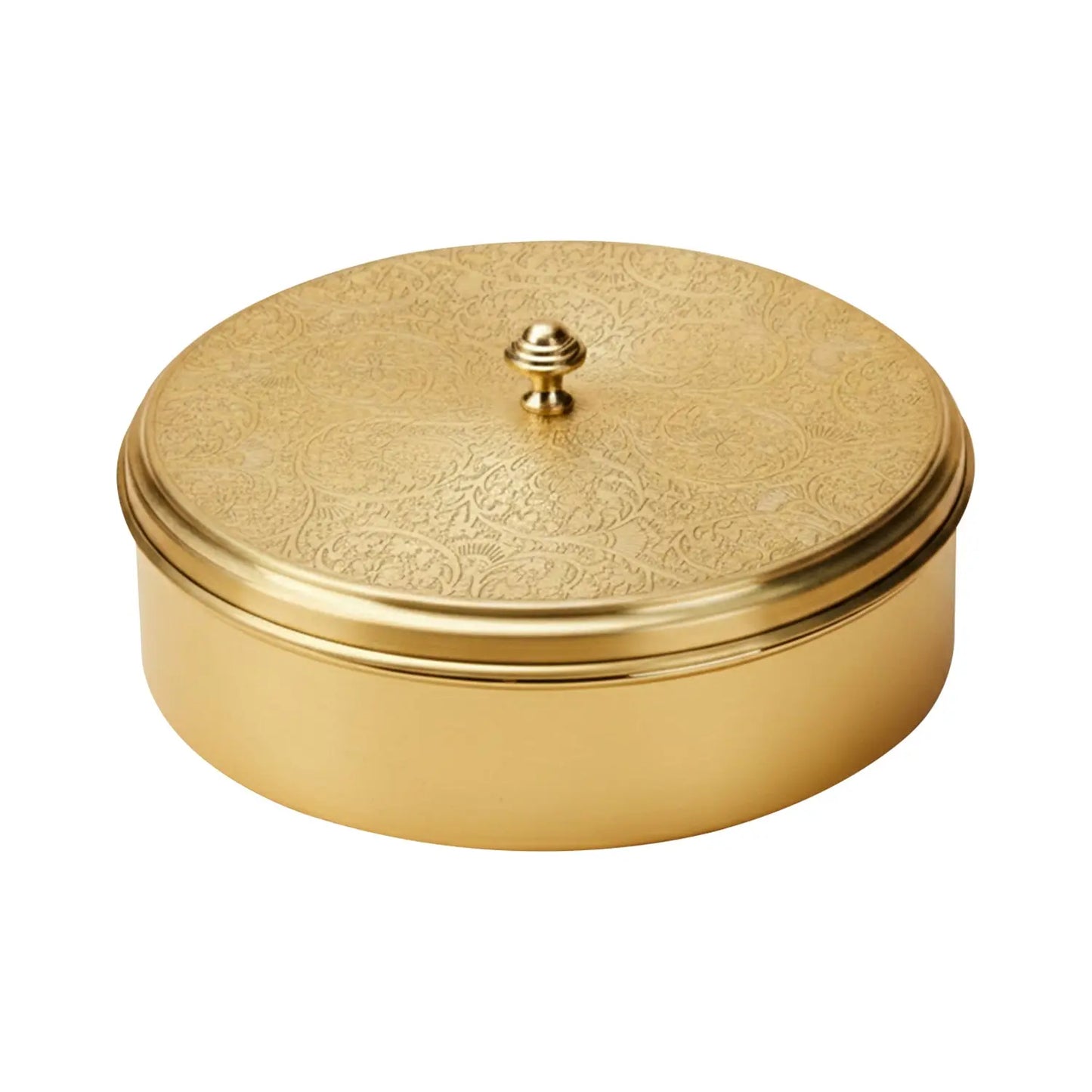 Brass Spice Box with Spoon