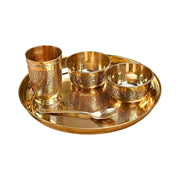 Brass Thali- Set of 5