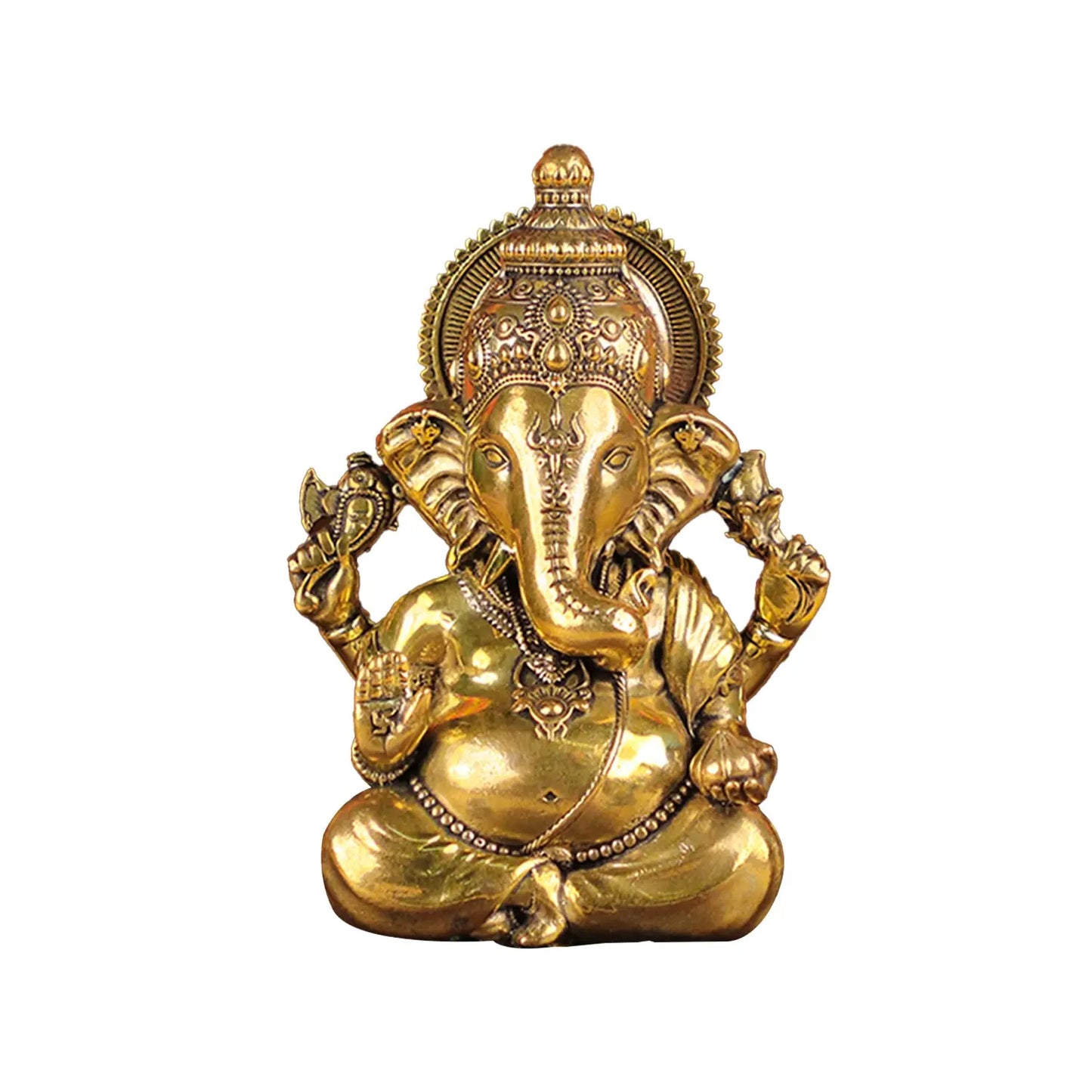 Brass Vighnaharta Ganesha Idol