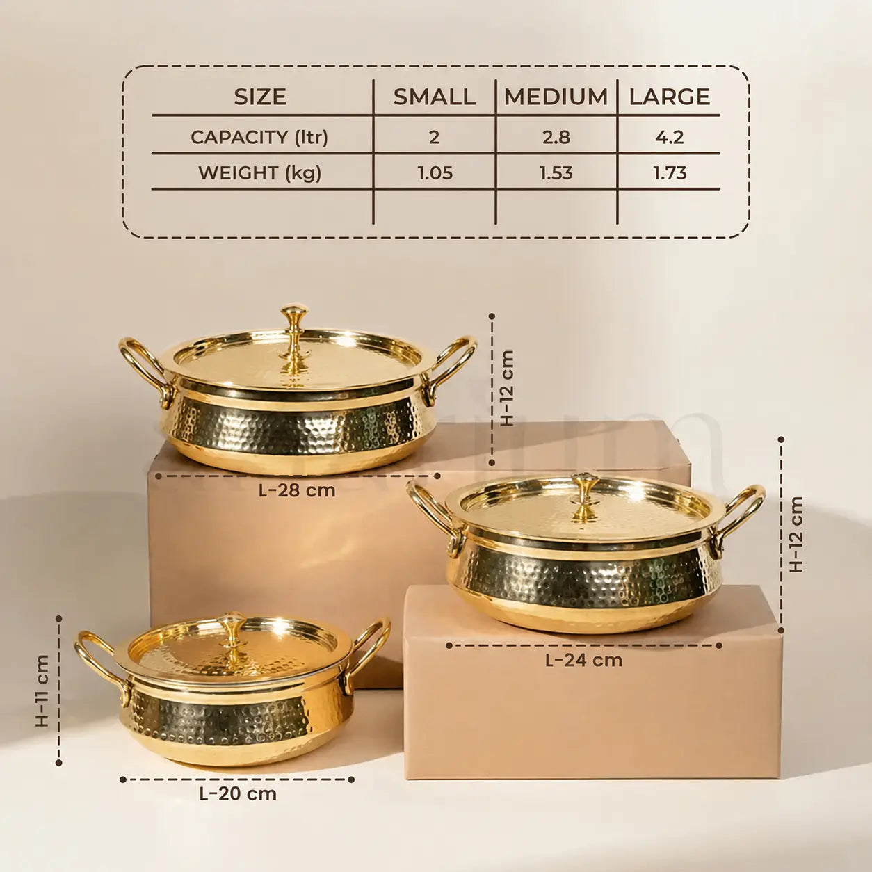 Brass Handi with Lid