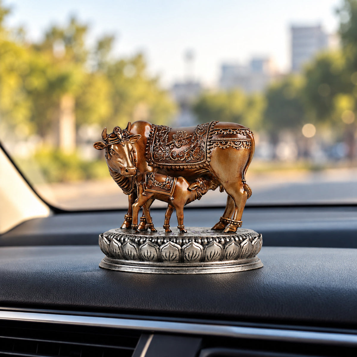 Kamdhenu Cow Car Dashboard Idol 