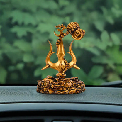 Lord Shiva Trishul With Damru Car Dashboard
