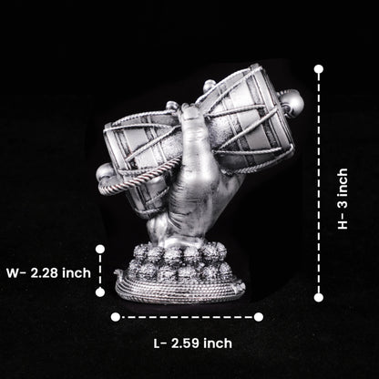 Sliver Shiv Damru Car Dashboard