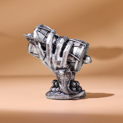 Sliver Shiv Damru Car Dashboard