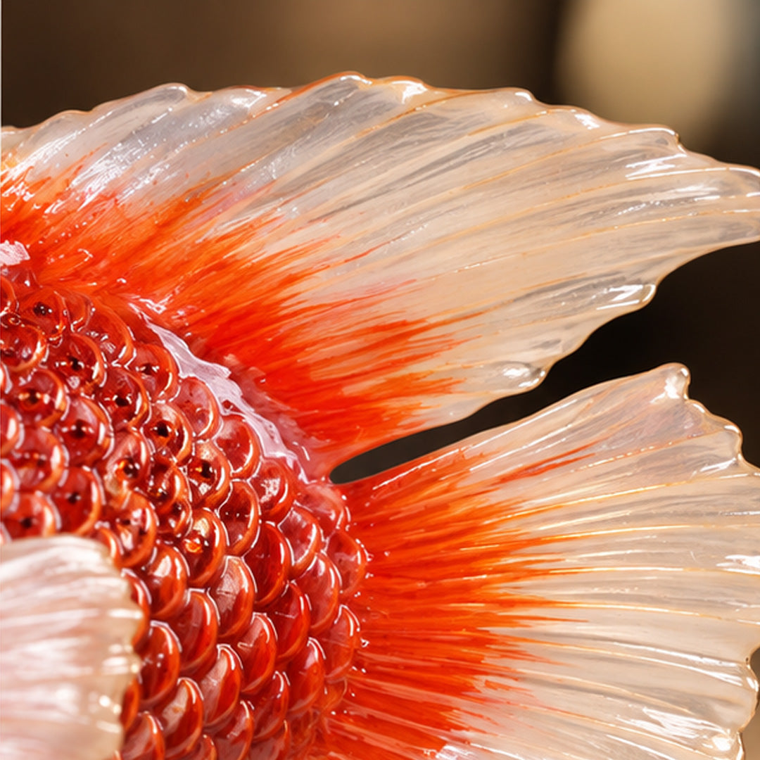 Saffron Crystal & Alloy Goldfish 