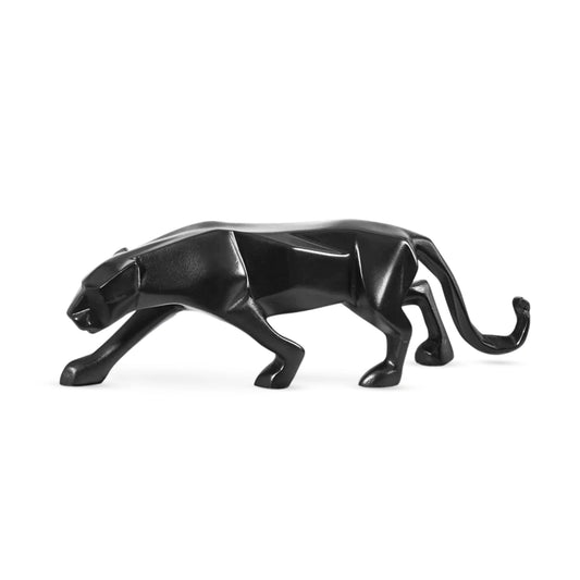 Modern Art Geometric Jaguar Figurine
