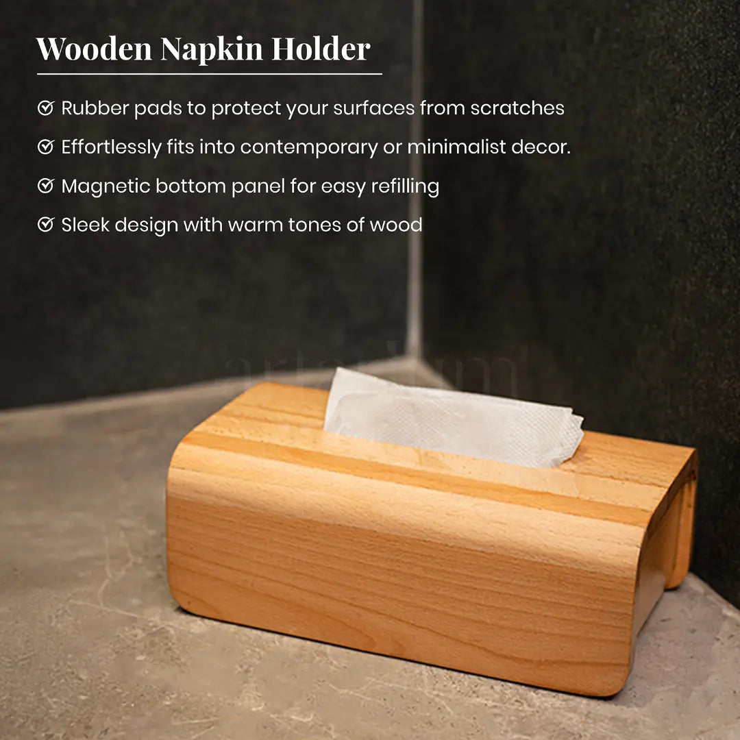 Wooden Napkin Holder The Artarium