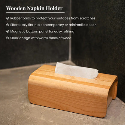 Wooden Napkin Holder The Artarium