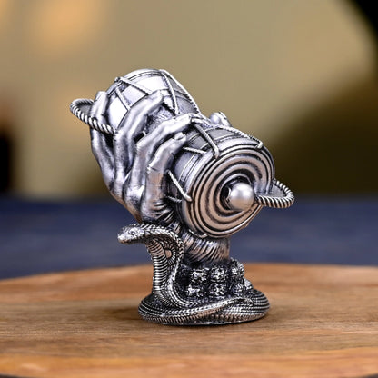 Sliver Shiv Damru Car Dashboard