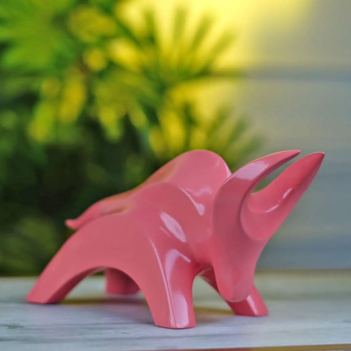 Stylized Charging Bull Figurine theartarium
