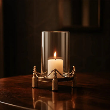 Flamekissed - Antique Hurricane Candle Holder