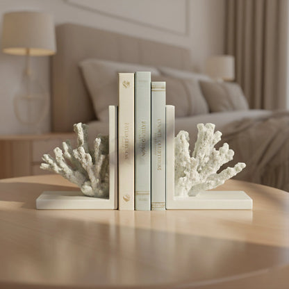 Whispers of the Reef - Coral Bookends