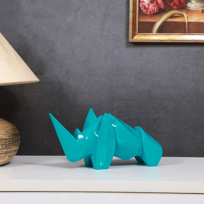 Abstract Art Rhino Figurine theartarium