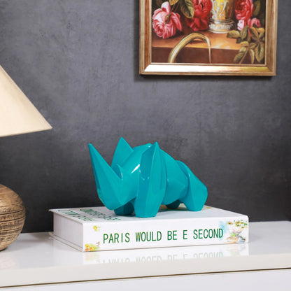 Abstract Art Rhino Figurine theartarium
